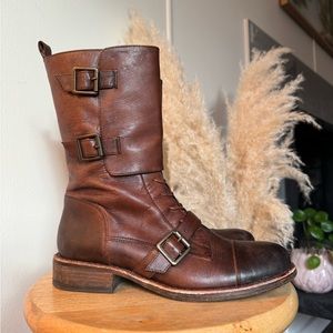 Vince camuto women’s Fergus brown camo boots - size 7.5